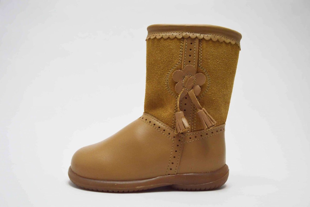 Bota alta combinada flor niña - Imagen 4