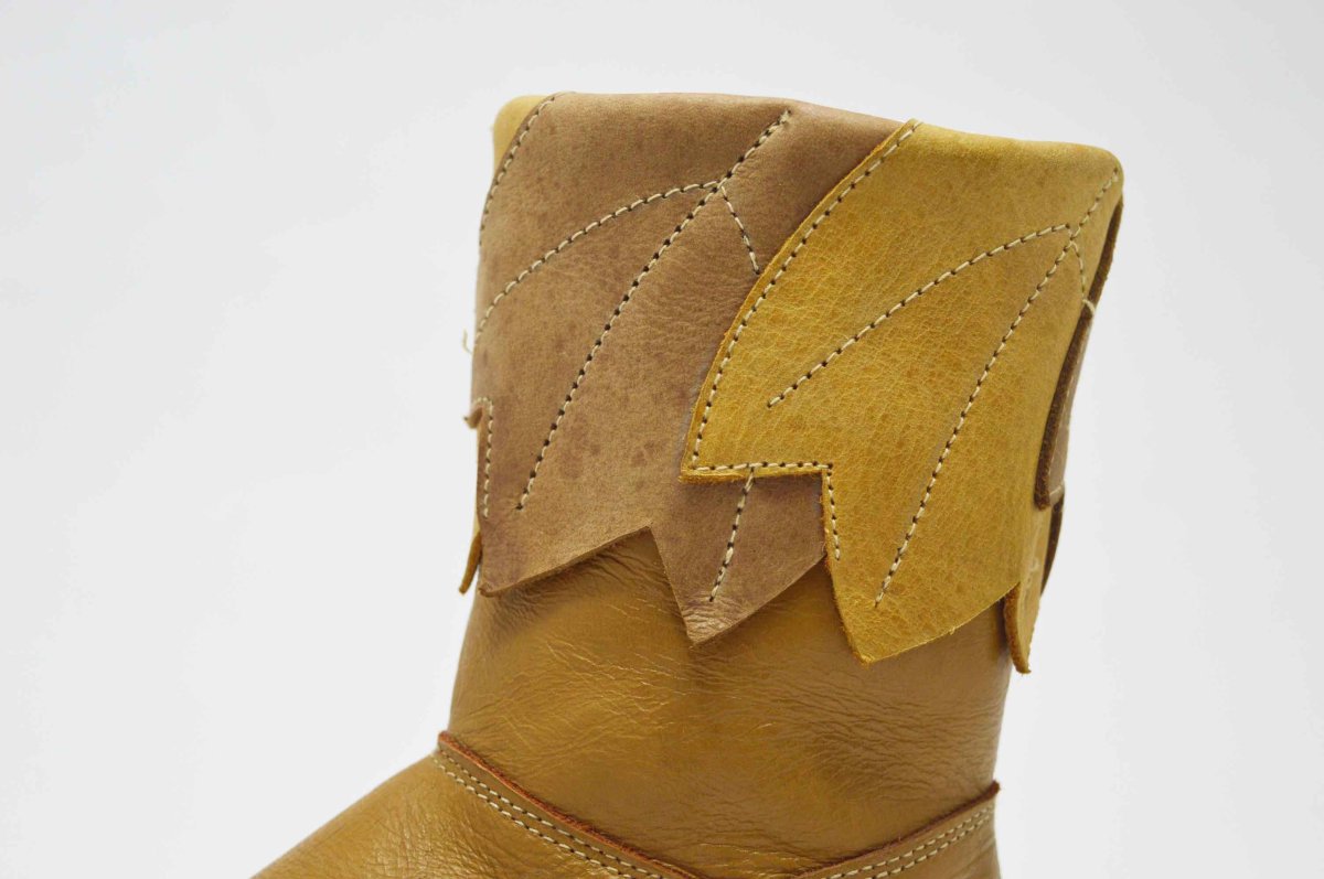 Bota alta camel hojas niña - Imagen 6