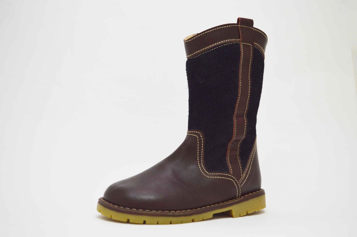 Bota campera combinada con serraje - Imagen 3
