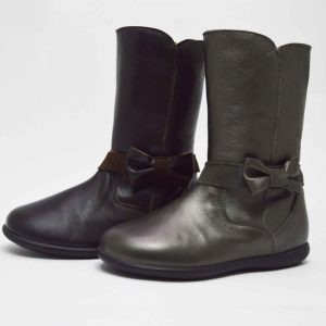 Bota alta lazo niña