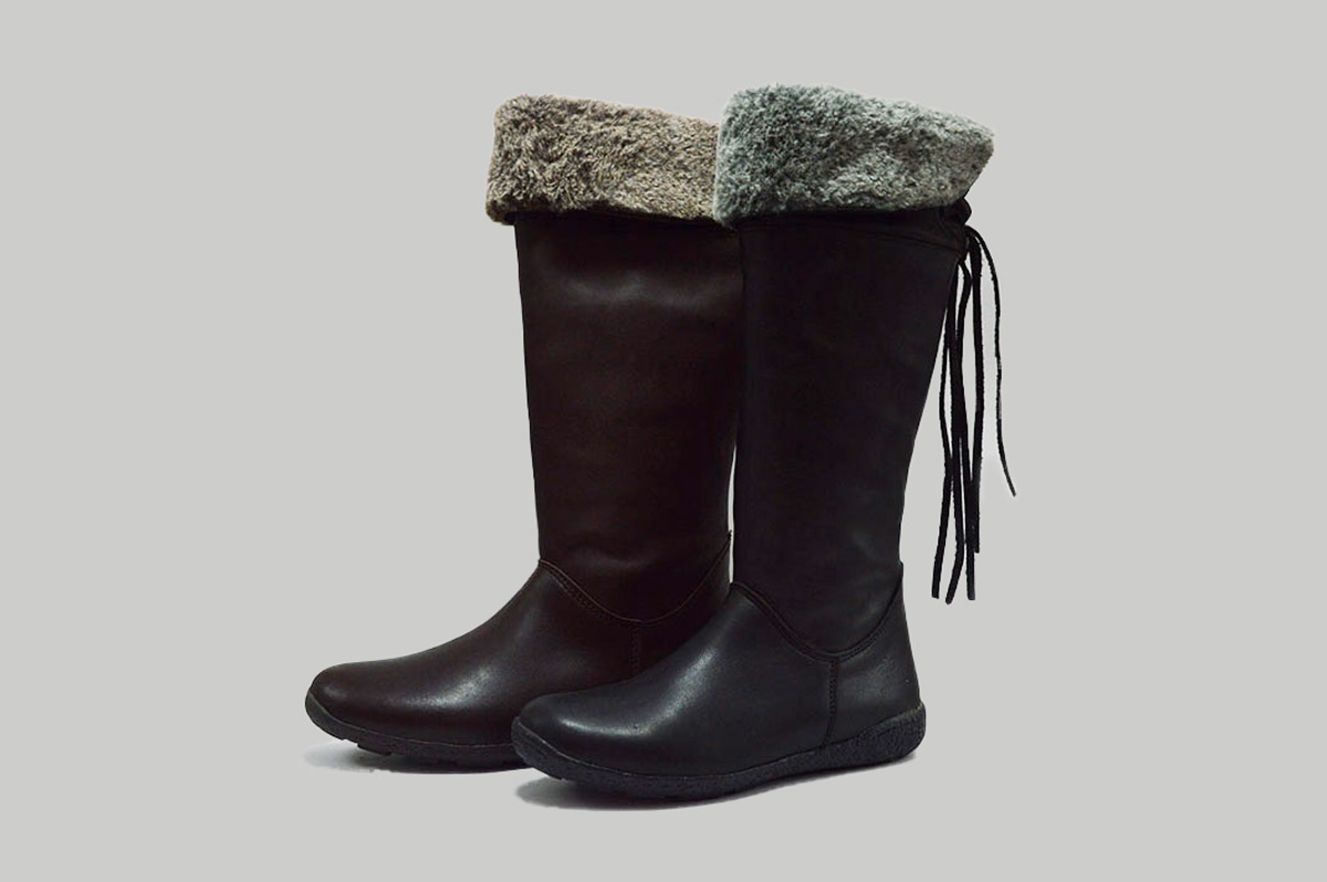 Bota alta con pelo en piel - Imagen 2