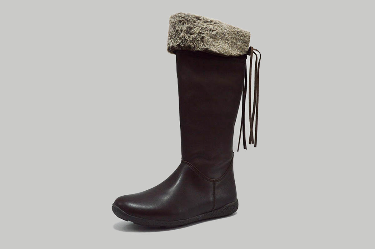Bota alta con pelo en piel - Imagen 4