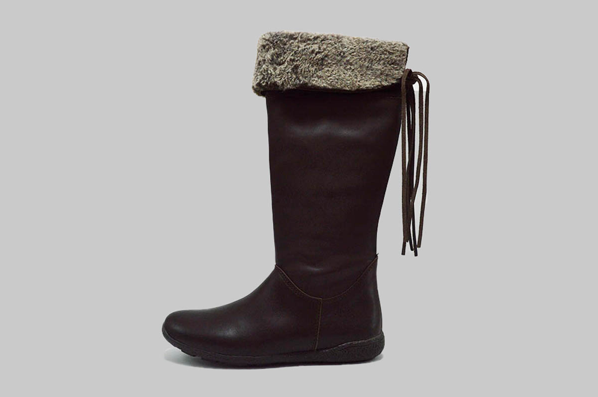 Bota alta con pelo en piel - Imagen 5