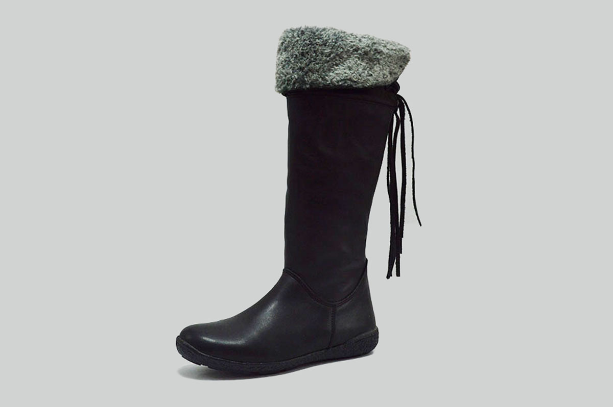 Bota alta con pelo en piel - Imagen 7