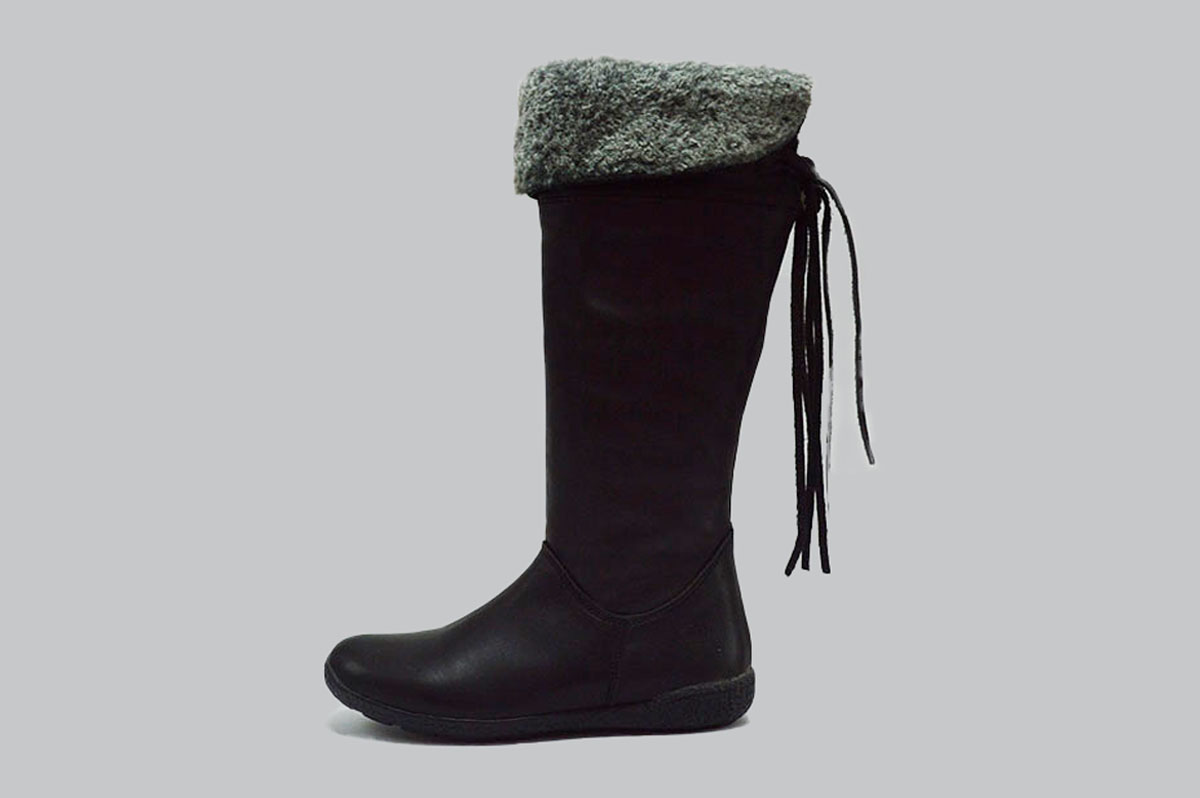 Bota alta con pelo en piel - Imagen 8
