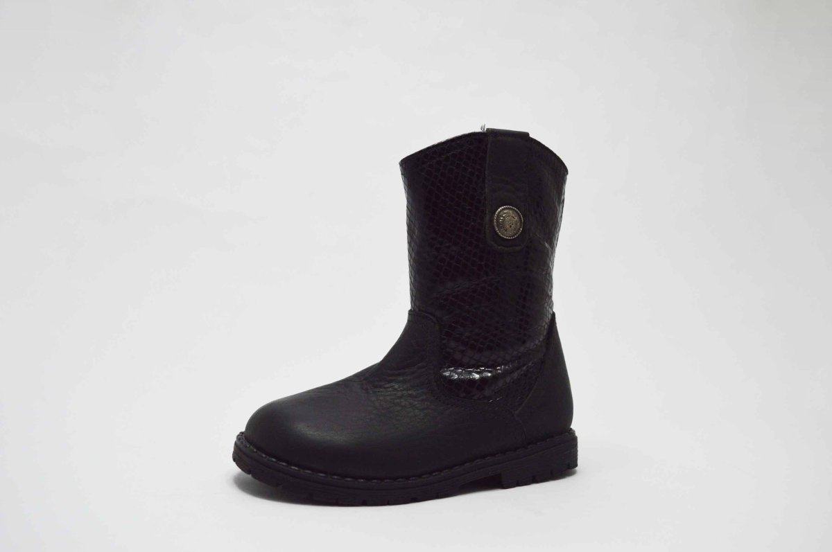 Bota alta campera piel serpiente niña - Imagen 6
