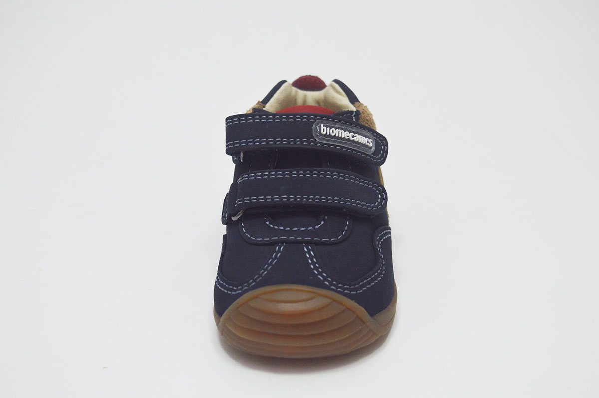 Bota azul combinada con camel niño Biomecanics - Imagen 6