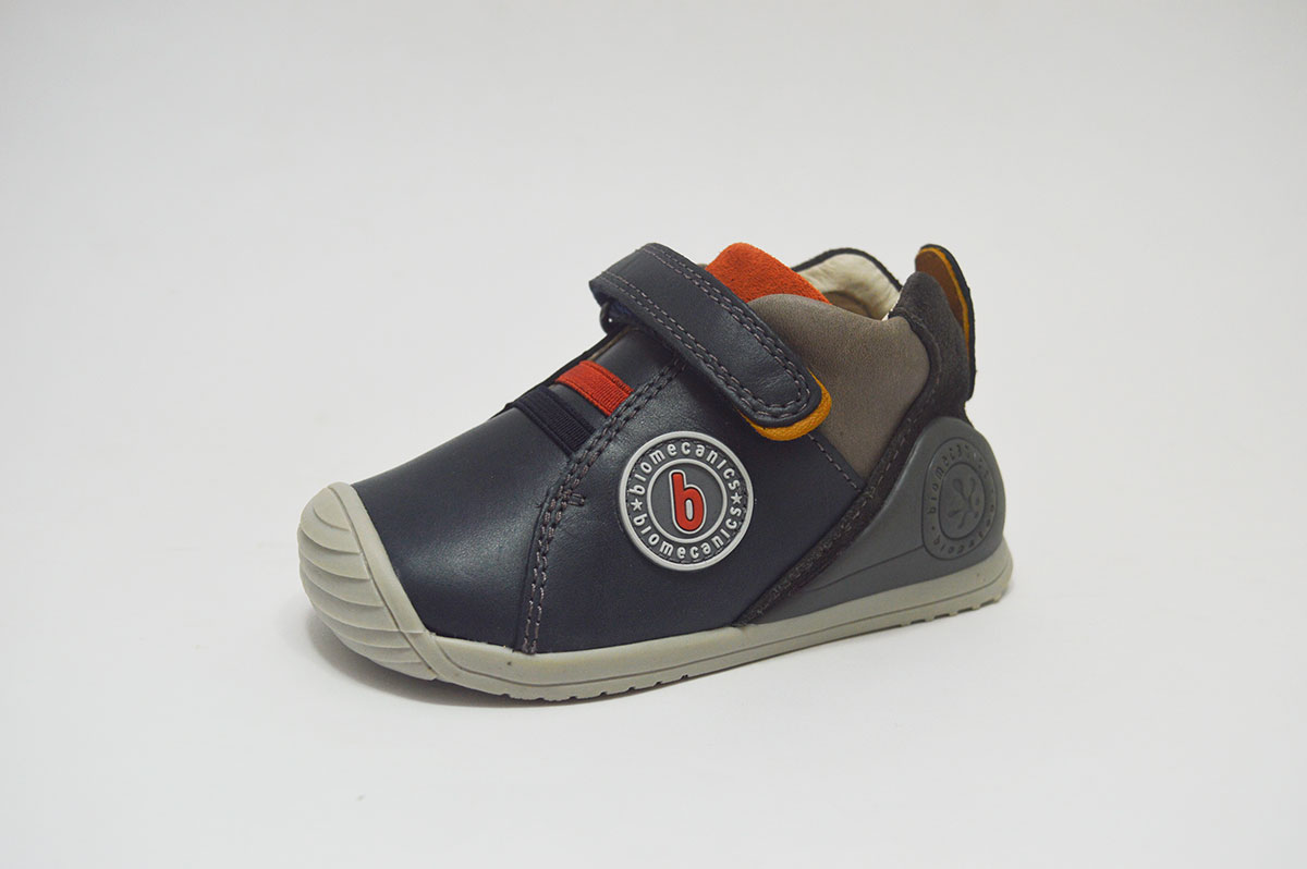 Bota tipo deportiva azul con naranja niño Biomecanics - Imagen 2