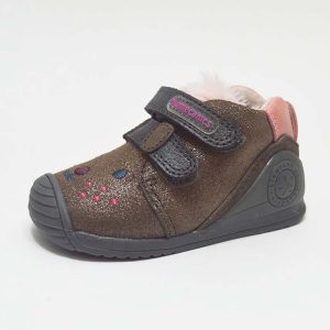 Bota bronce pelo niña Biomecanics