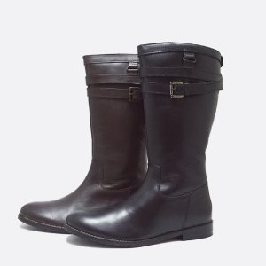 Bota alta hebilla correa niñas de Gioseppo