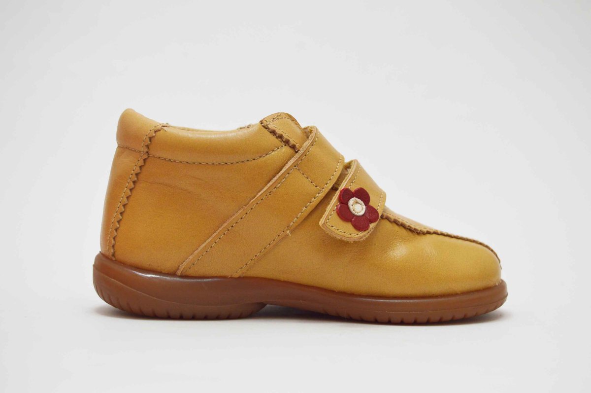 Bota con cierre adherente camel niña - Imagen 5