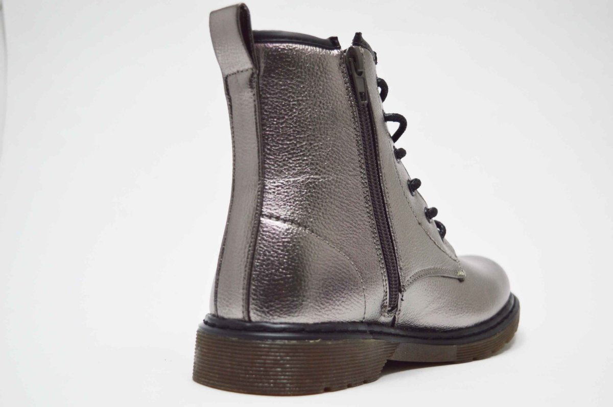 Bota estilo militar plomo niña - Imagen 7