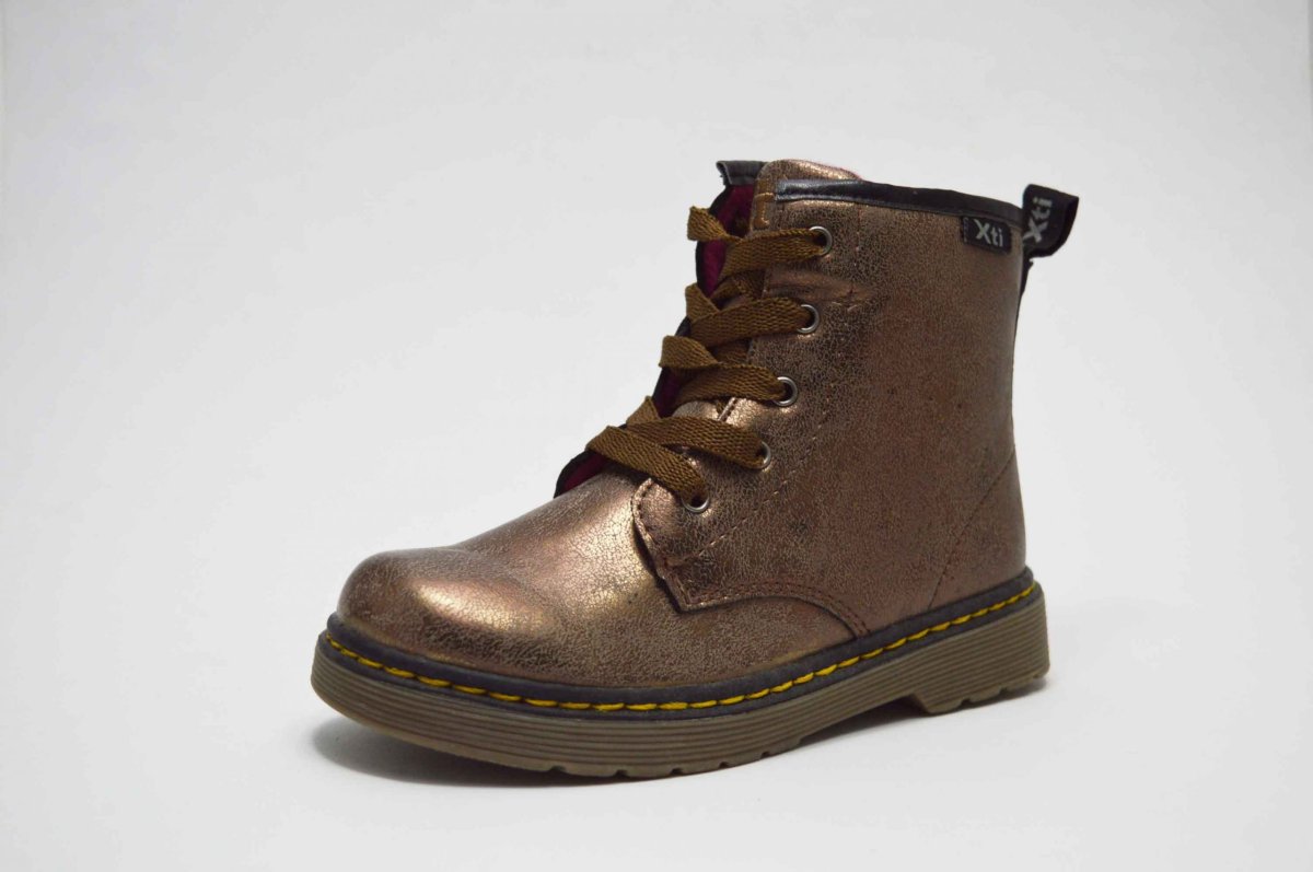 Botas estilo militar tonos metalizados niña - Imagen 3