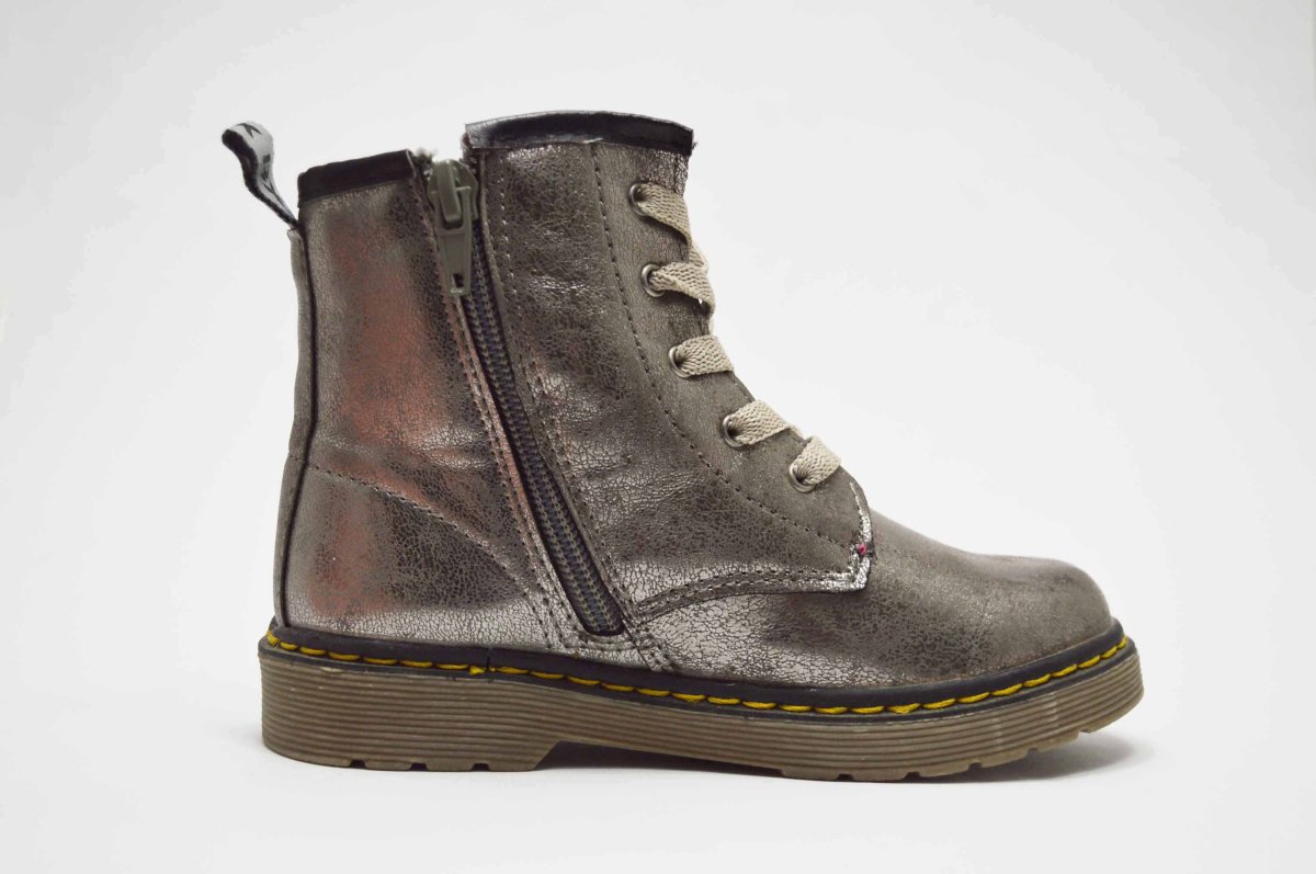 Botas estilo militar tonos metalizados niña - Imagen 8