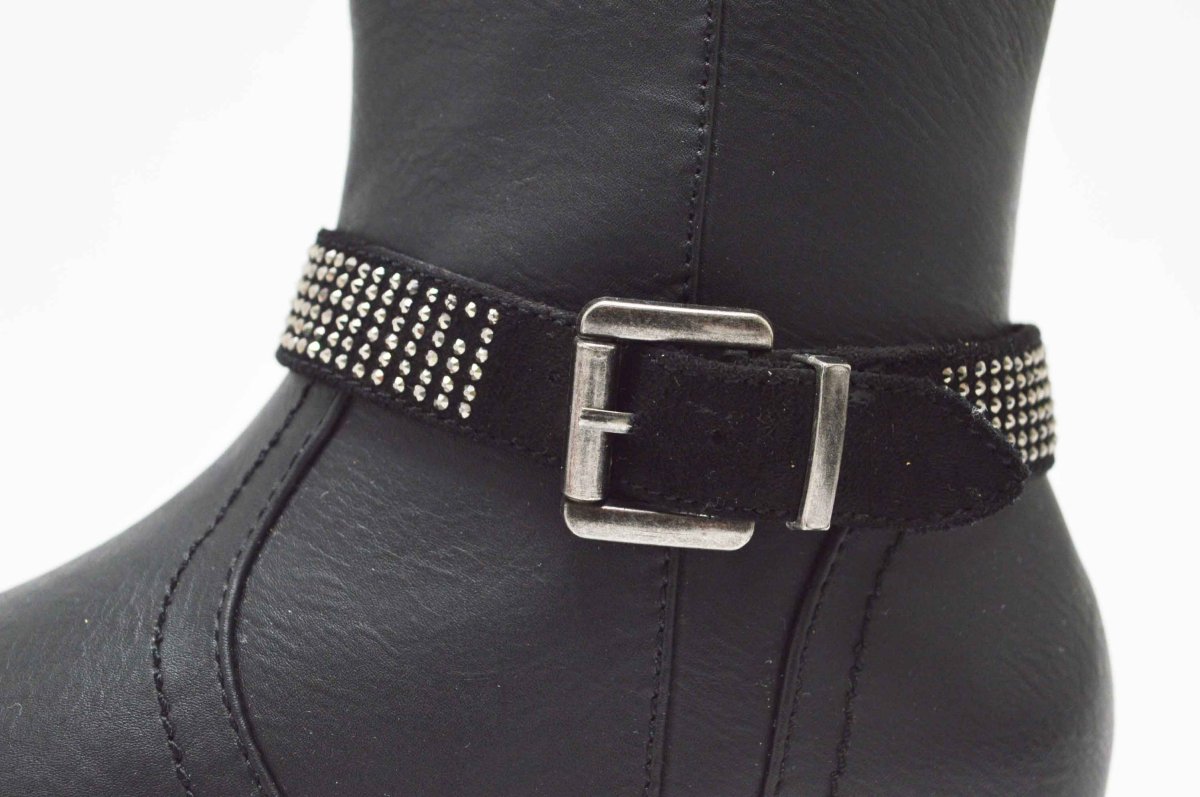 Bota negra hebilla niña - Imagen 5