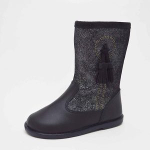 Botas niña borlas glitter