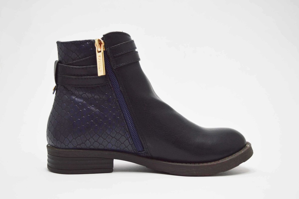 Bota azul hebillas niña - Imagen 4