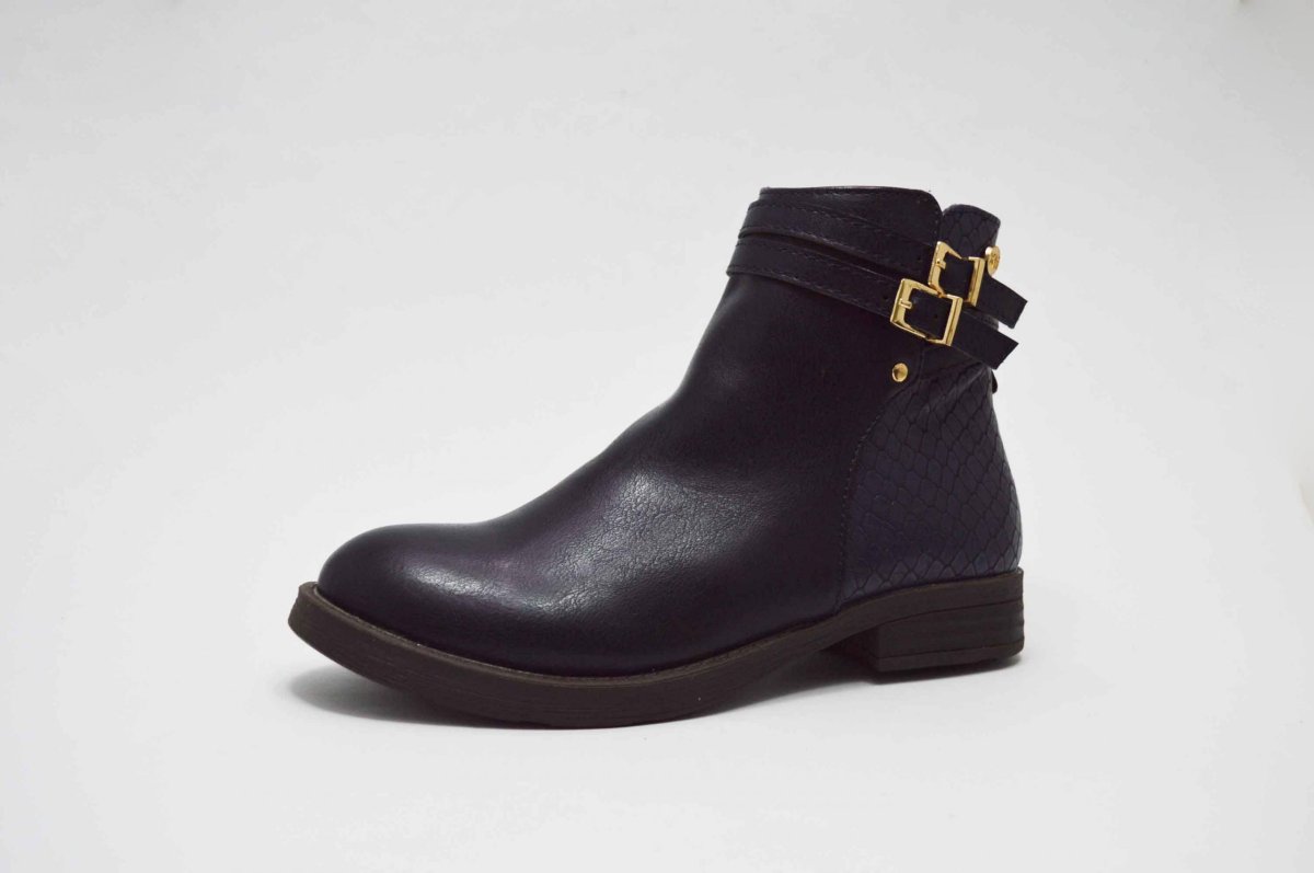 Bota azul hebillas niña - Imagen 5