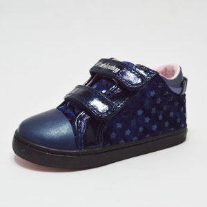 Botas azul efecto terciopelo estrellas niña Pablosky