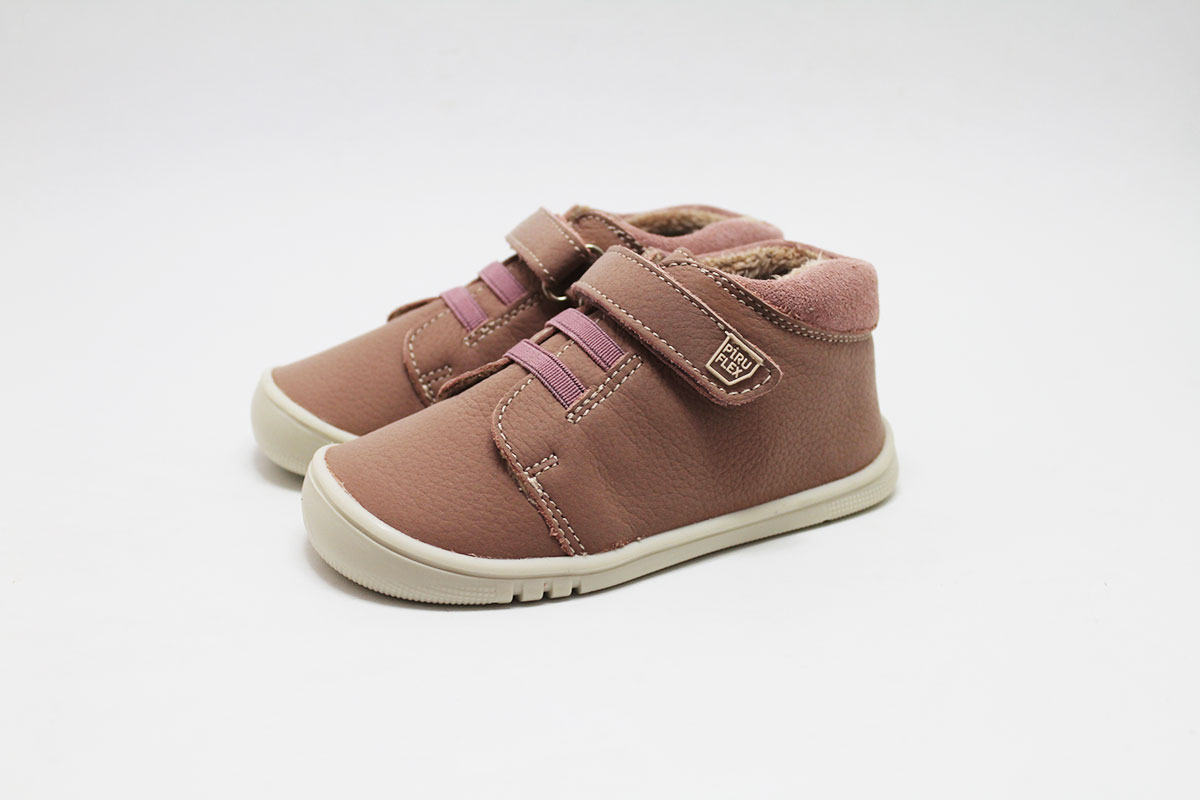 Botita barefoot borreguito cordones elásticos Piruflex - Imagen 3