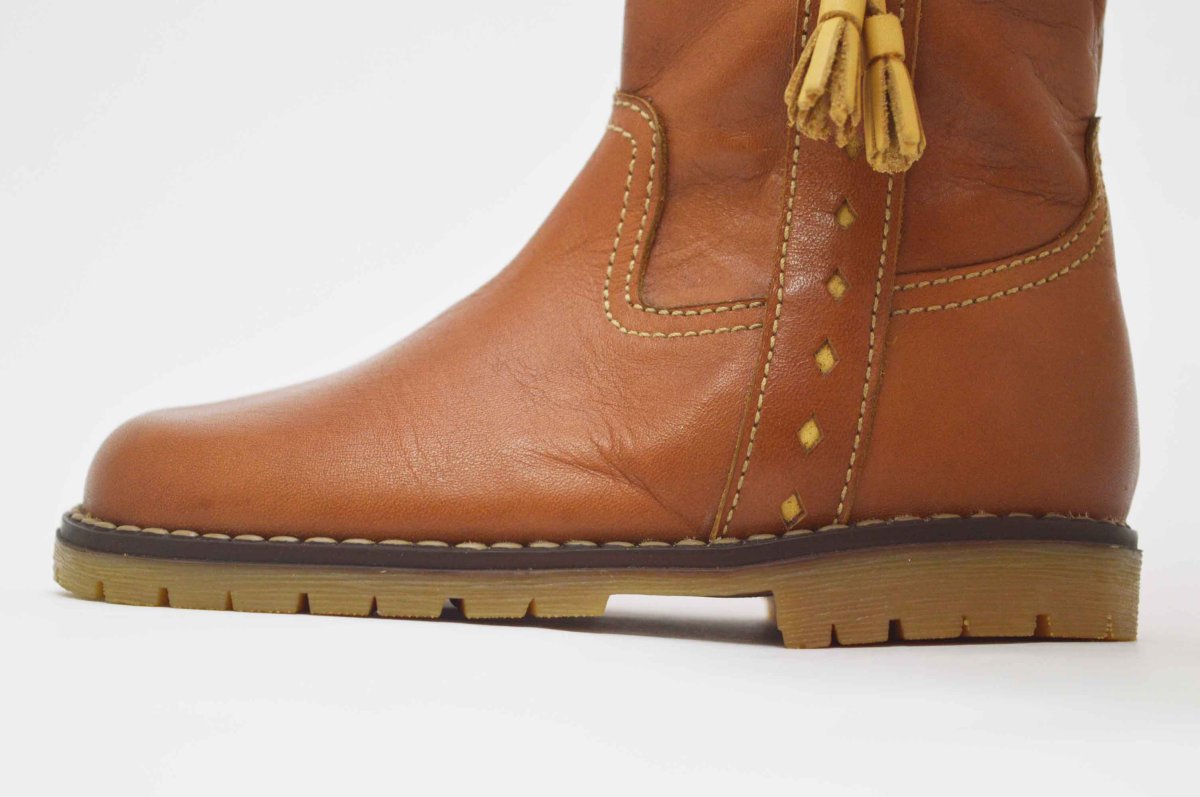 Bota cuero campera borlas niños - Imagen 6