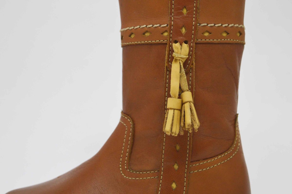 Bota cuero campera borlas niños - Imagen 7