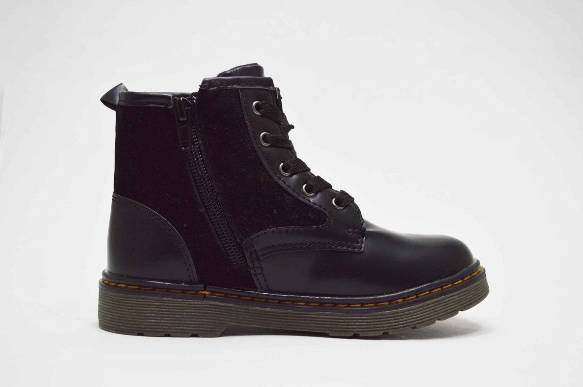 Botas estilo militar negro tachuelas niña - Imagen 5