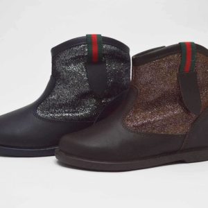 Botas niña piel glitter