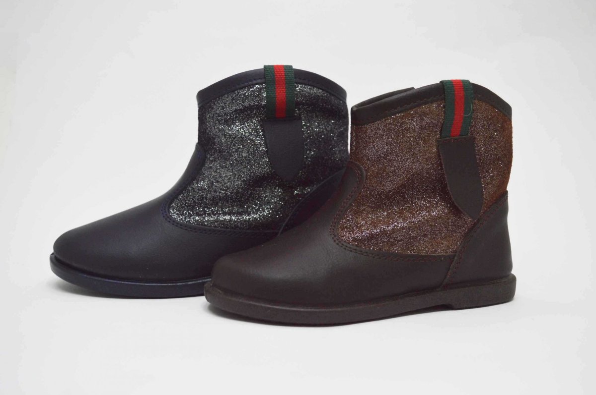 Botas niña piel glitter