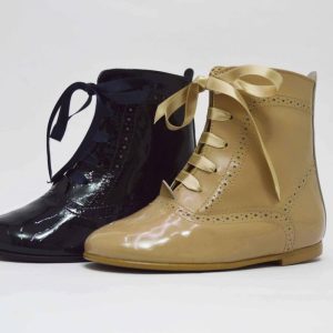 Botas pascualas niñas charol