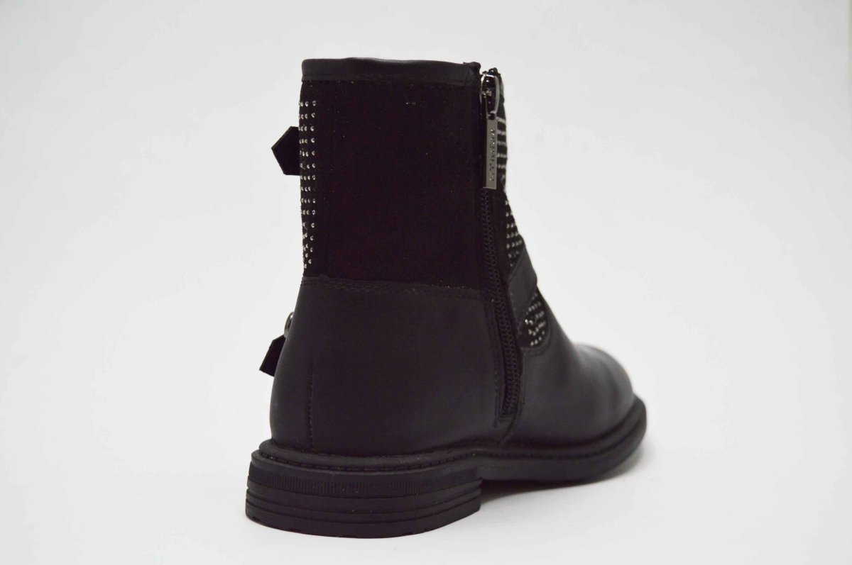 Botín hebillas tachuelas negro niña - Imagen 7
