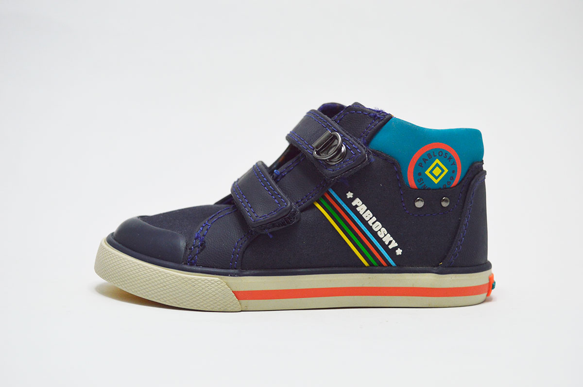 Botas azul rayas laterales niño Pablosky - Imagen 3