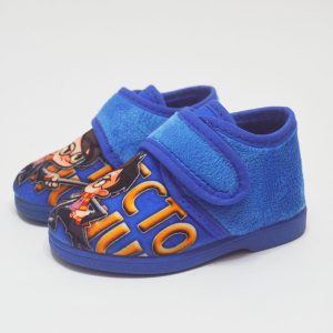 Zapatilla casa mago azul niño sin cordones
