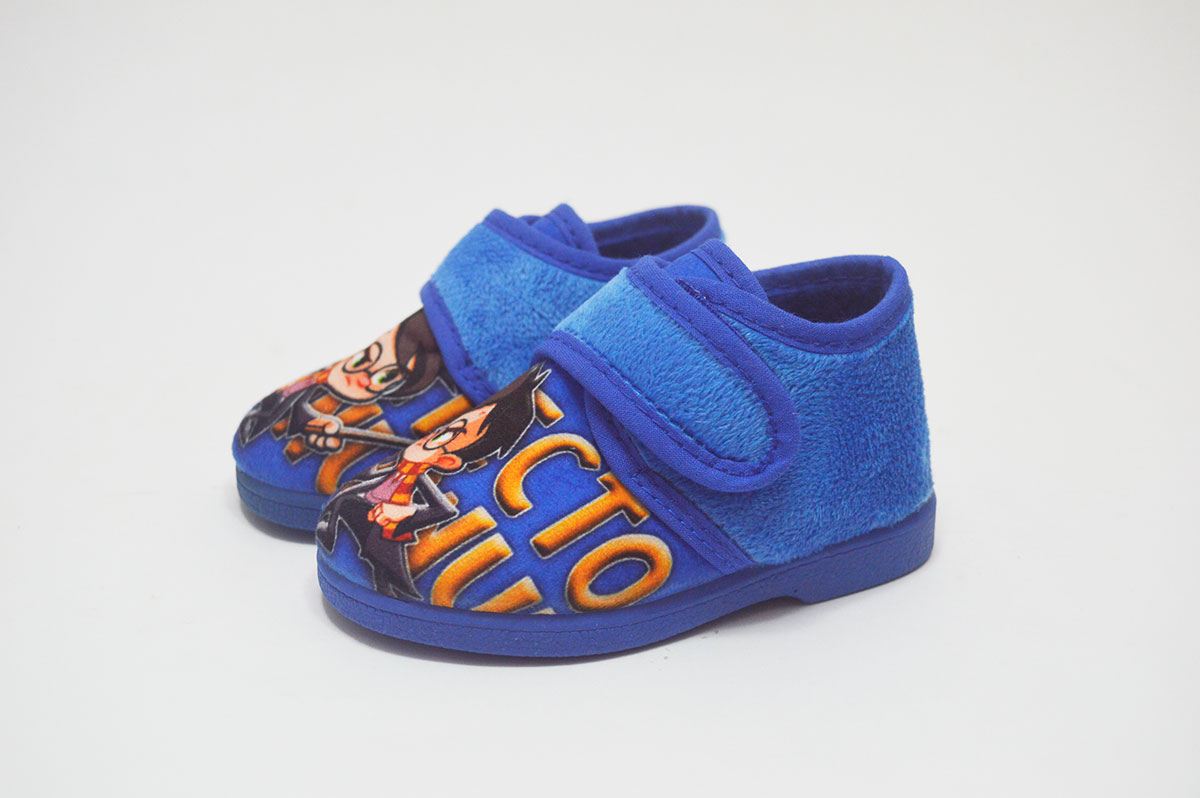 Zapatilla casa mago azul niño sin cordones - Imagen 4