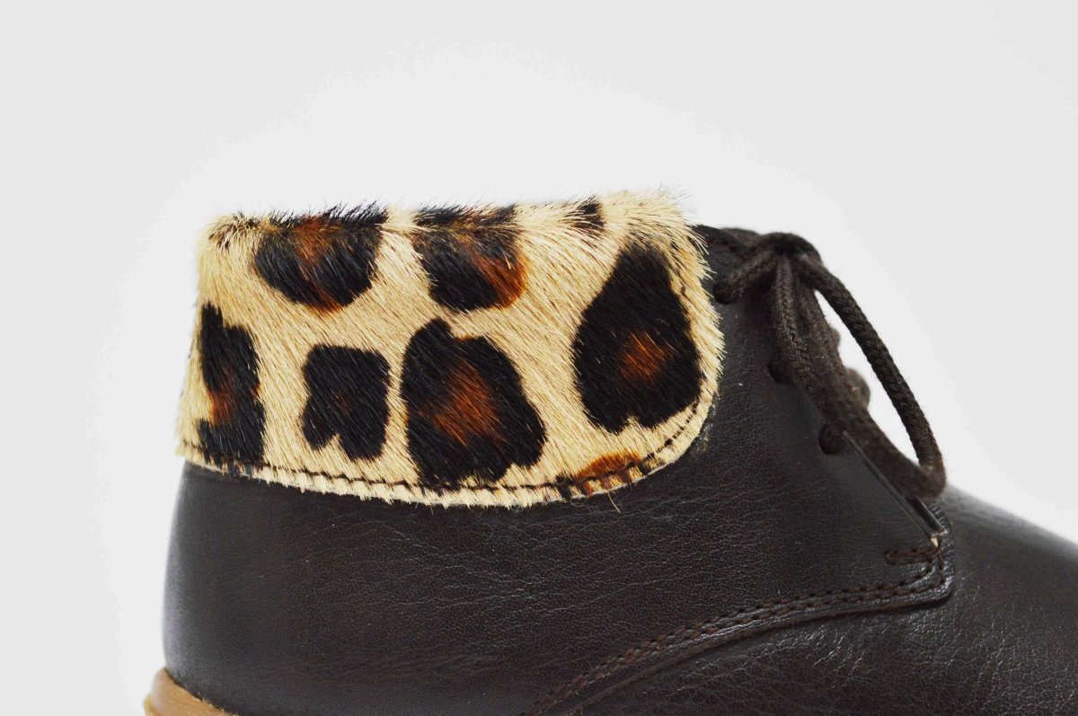 Botita cordones leopardo niña - Imagen 5