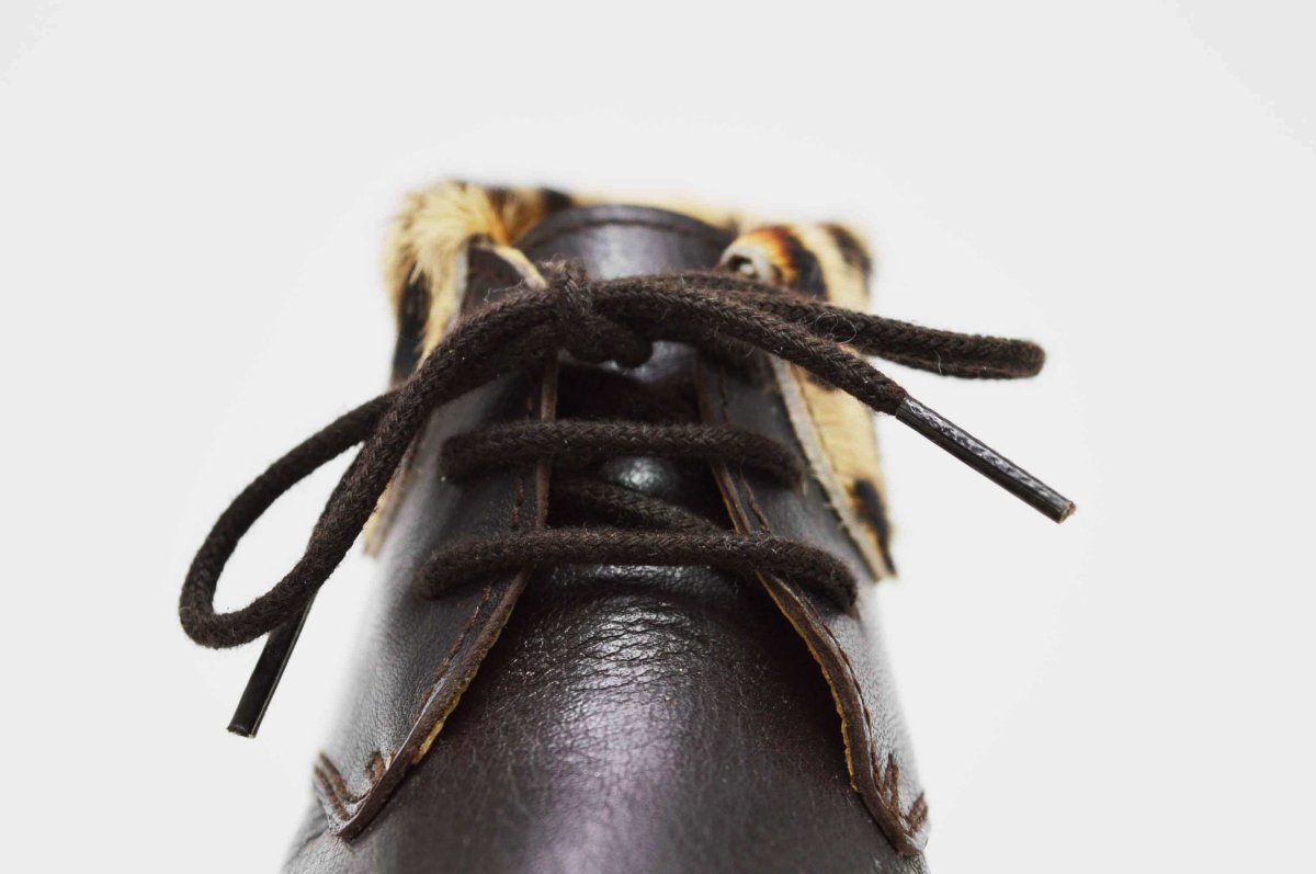 Botita cordones leopardo niña - Imagen 6
