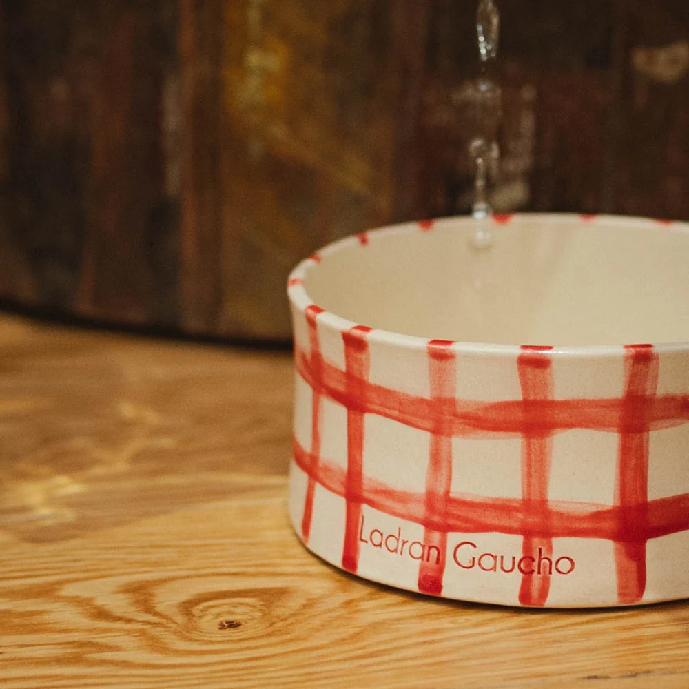 Bowl para perros Vichy Rojo - Ladran Gaucho - Imagen 4