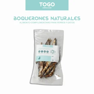 Snacks de boquerones naturales para perros