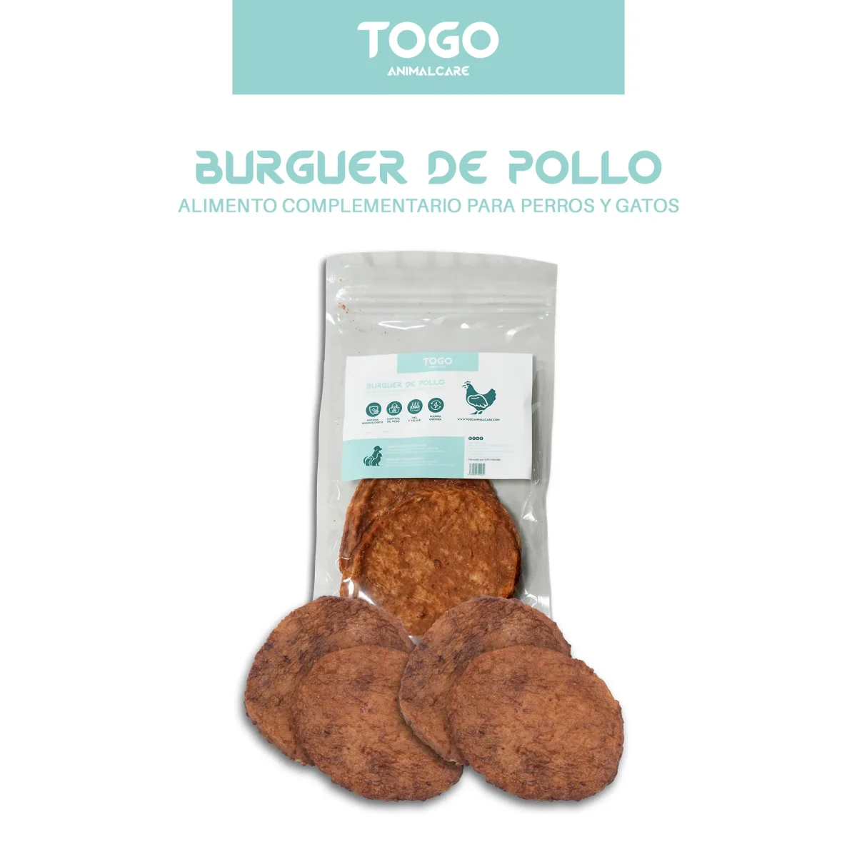 Snacks de hamburguesas naturales para perros