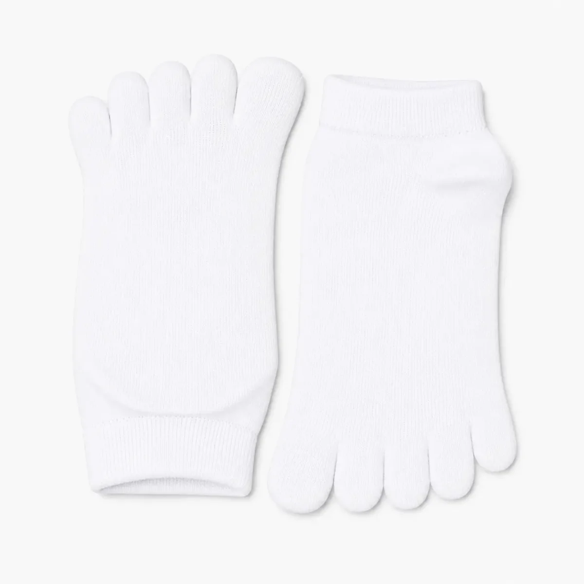 Boma Calcetines de Dedos Bajos Blanco Bambú