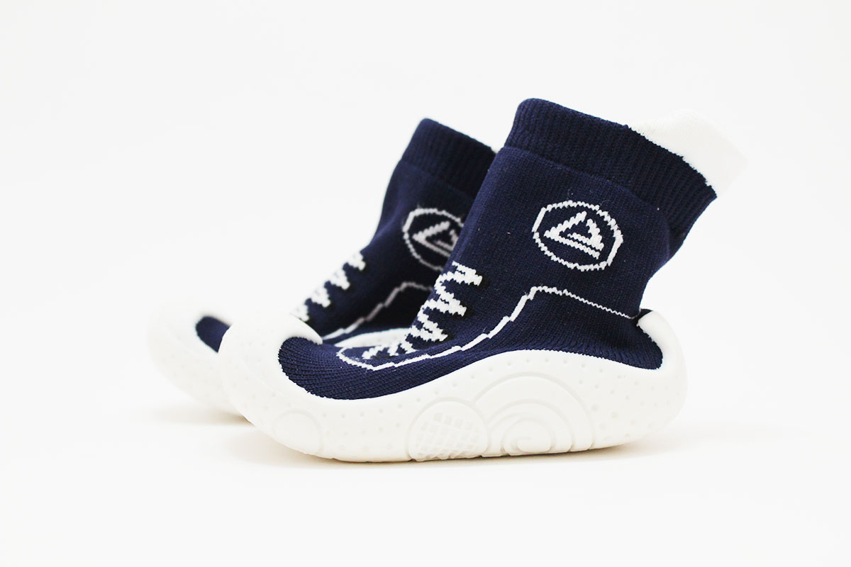 Calcetines con suela cordones azul - Imagen 4
