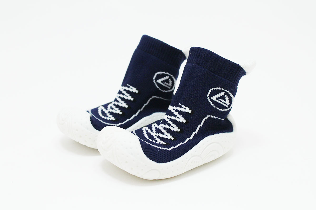 Calcetines con suela cordones azul - Imagen 2