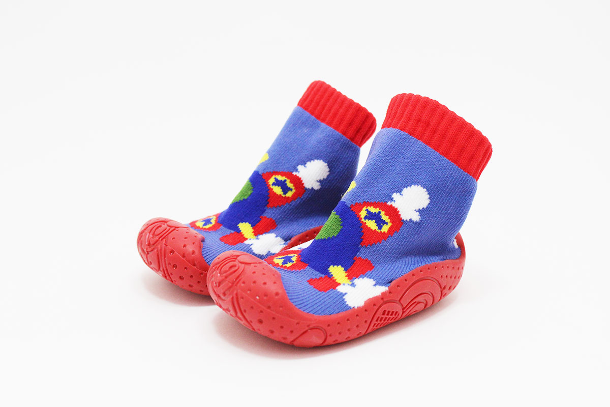 Calcetines con suela rojo y azul - Imagen 5