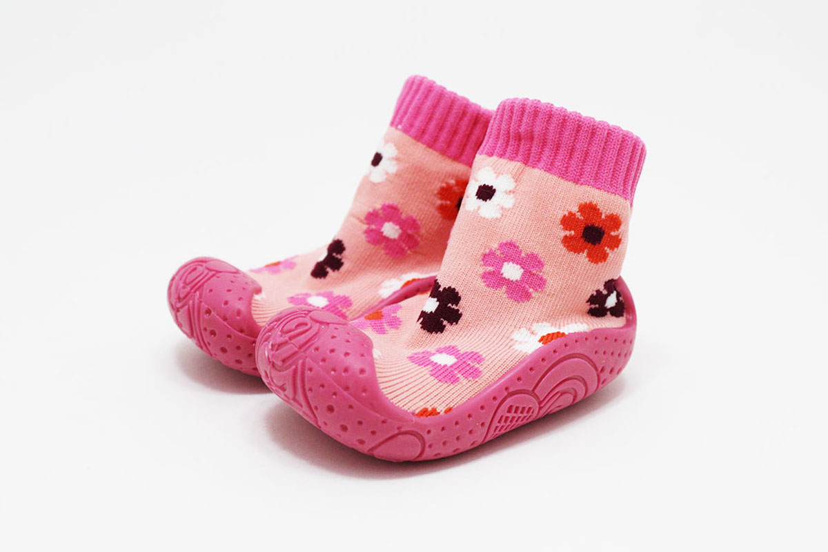Calcetines con suela flores - Imagen 5