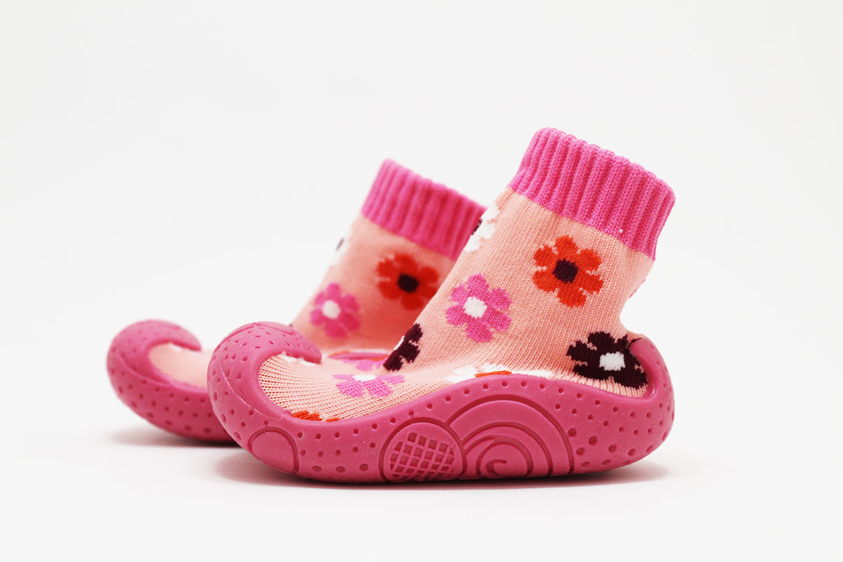 Calcetines con suela flores - Imagen 2