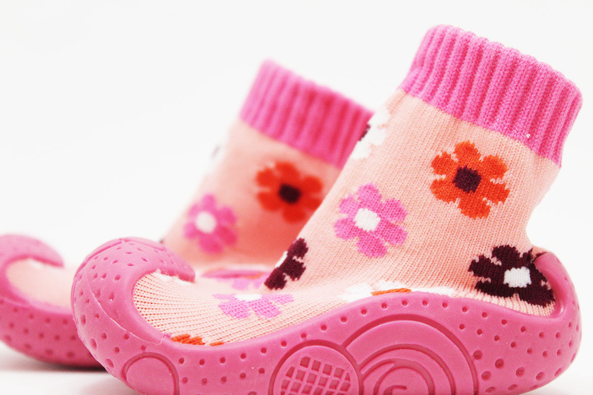Calcetines con suela flores - Imagen 3