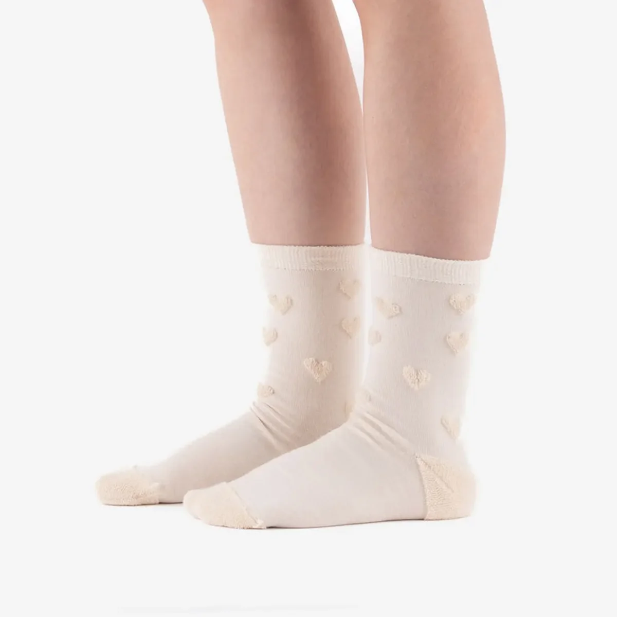 Victoria Barefoot Calcetines Corazones Beige - Imagen 4