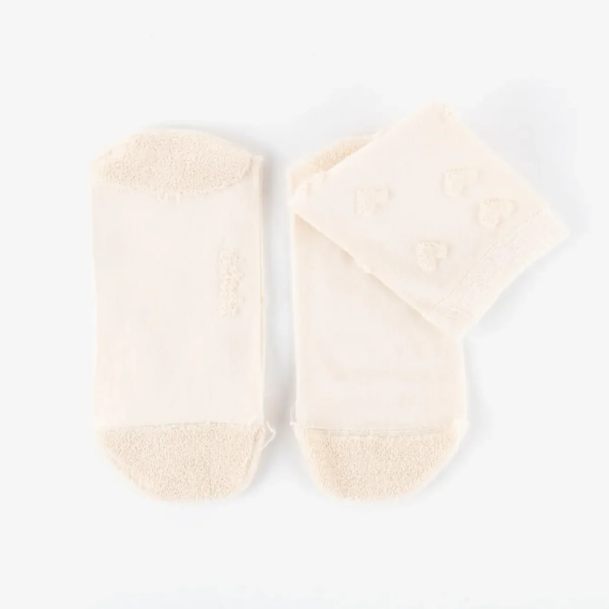 Victoria Barefoot Calcetines Corazones Beige - Imagen 5
