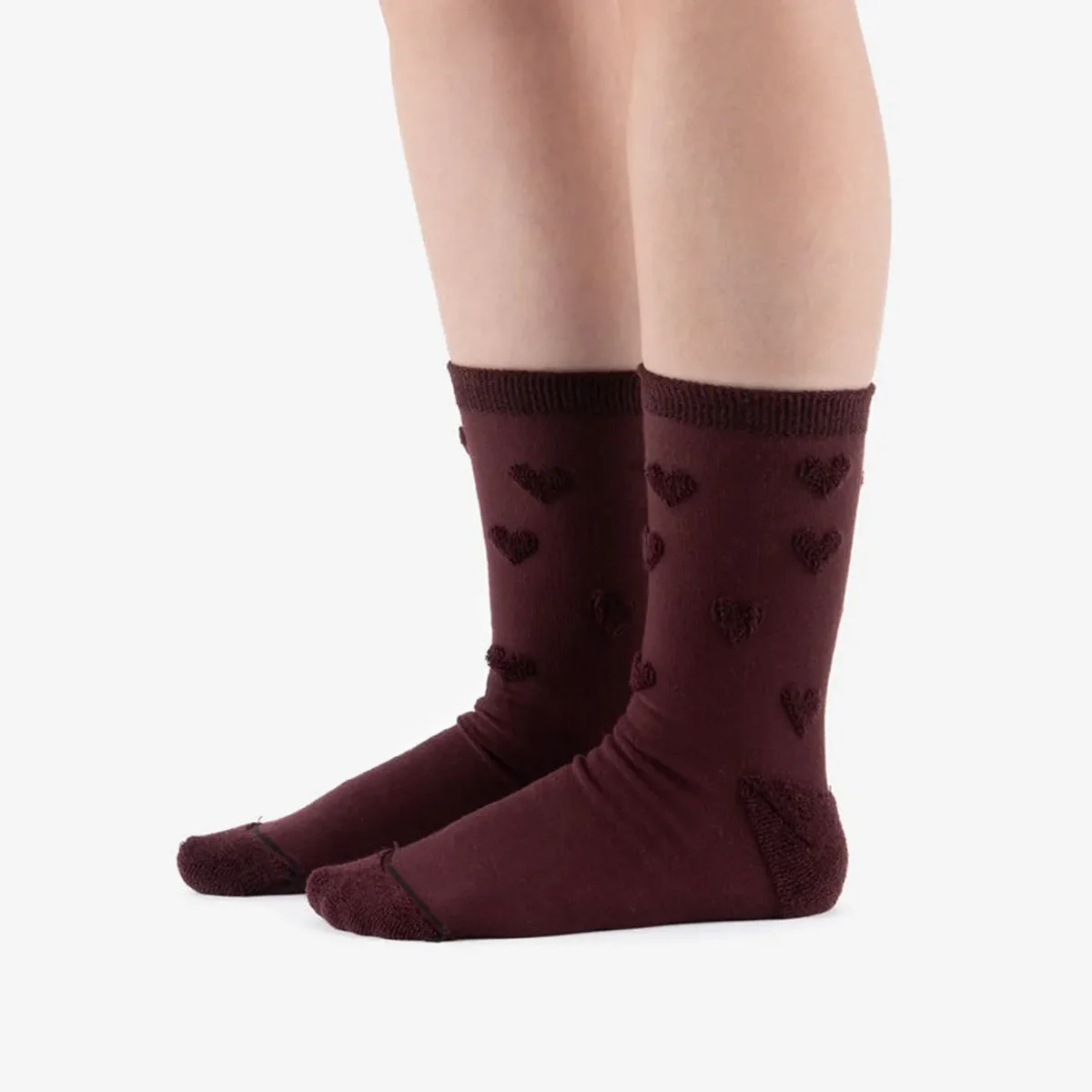 Victoria Barefoot Calcetines Corazones Burdeos - Imagen 4