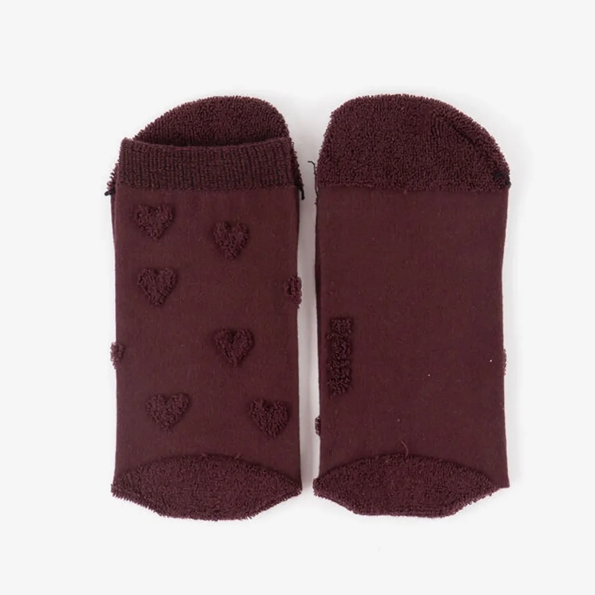 Victoria Barefoot Calcetines Corazones Burdeos - Imagen 3